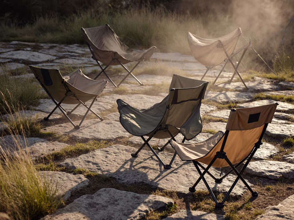 cobbles test with hammock chairs in wind