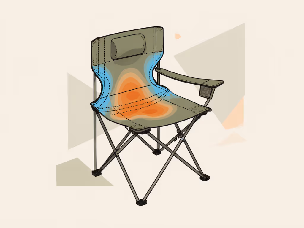 illustration of chair angles and pressure points