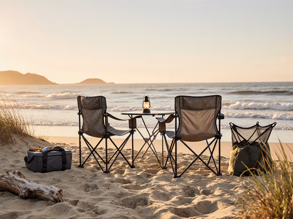 Rust-Resistant Beach Camping Chairs: Stable Dining Posture Guaranteed