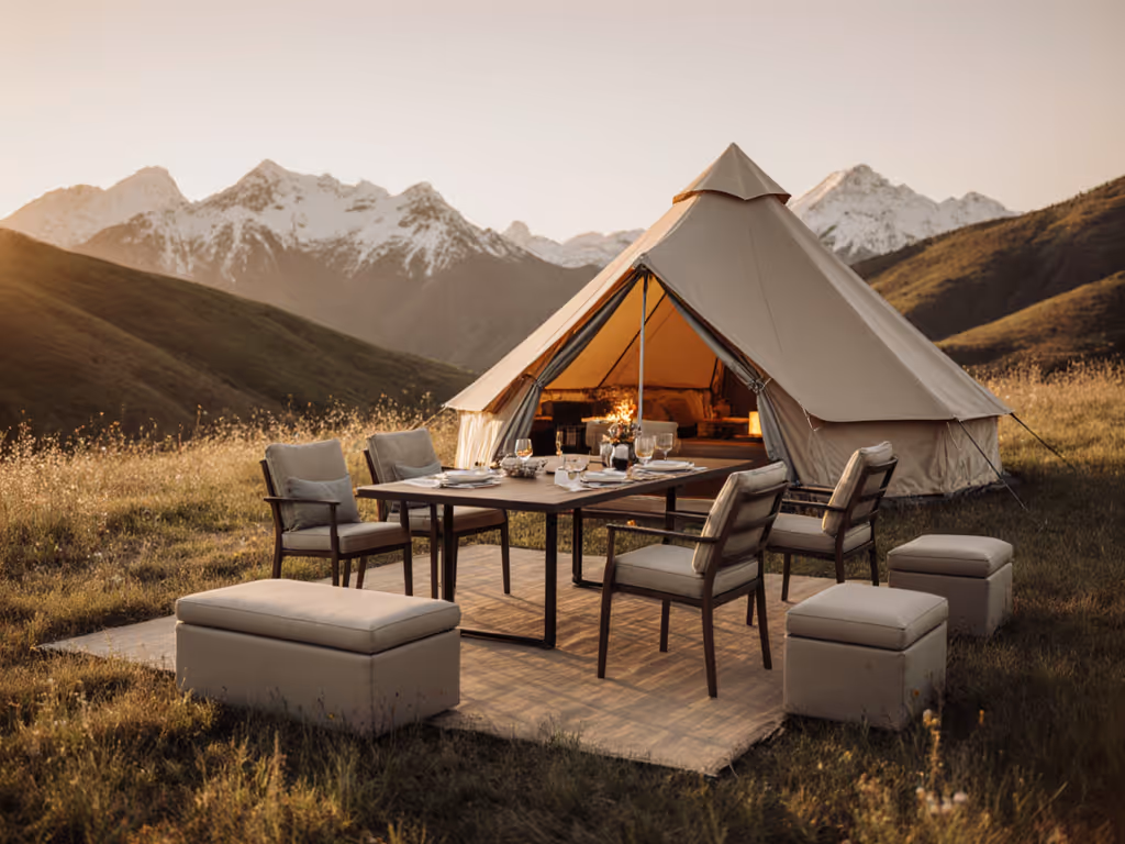 Luxury Glamping Furniture Systems That Actually Work Together