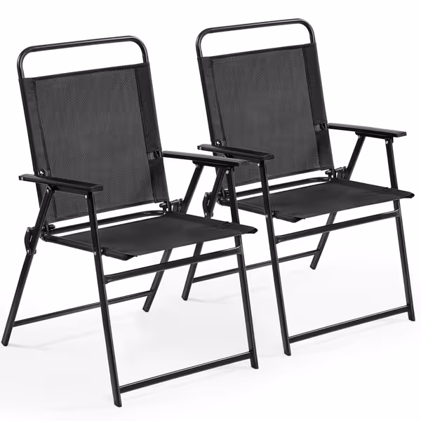 Yaheetech Folding Patio Chairs Set