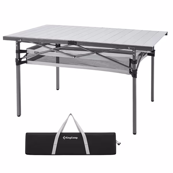 KingCamp Aluminum Roll-Up Camp Table