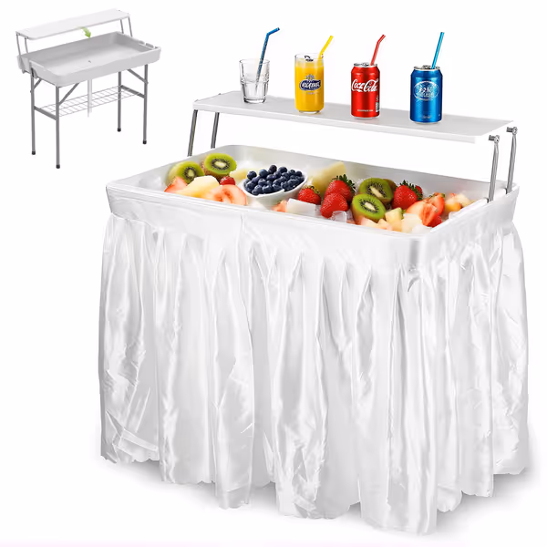 LHBcraft Folding Party Ice Cooler Table